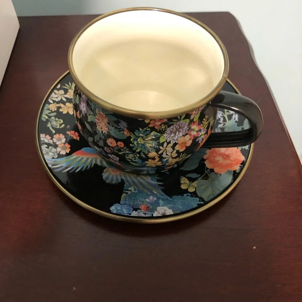 NWT__Johnny Was Limited Edition Enamel Tea Set__NWT - Picture 7 of 14